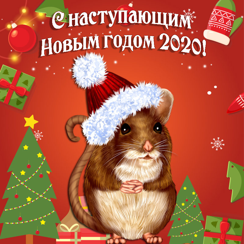 С наступающим новым 2020 годом